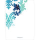 Teal Watercolor Damask Invitations Image 2 of 11
